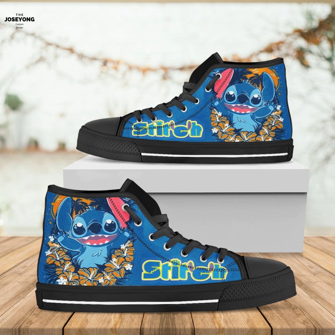 Stitch And Lilo Hightop Stitch Disney Shoes Unisex Gift Idea | Etsy