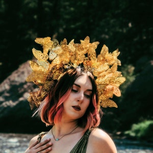 Butterfly Headpiece -Custom Color/Size - Perfect for Festivals, Weddings, Quinceanera, Derby Fascinators, Mardi Gras, Carnival, Ren Faires