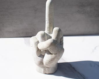 Porta anillos de hormigón hecho a mano: decoración de escritorio