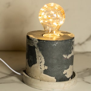 Small concrete lamp discount