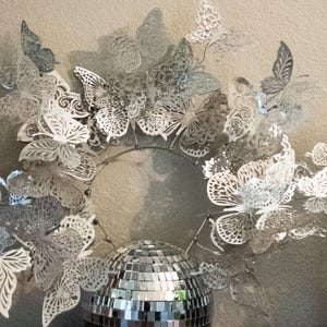 Disco Butterfly Headpiece - Perfect for Mardi Gras, Music Festivals, Raves and Cosplay and more