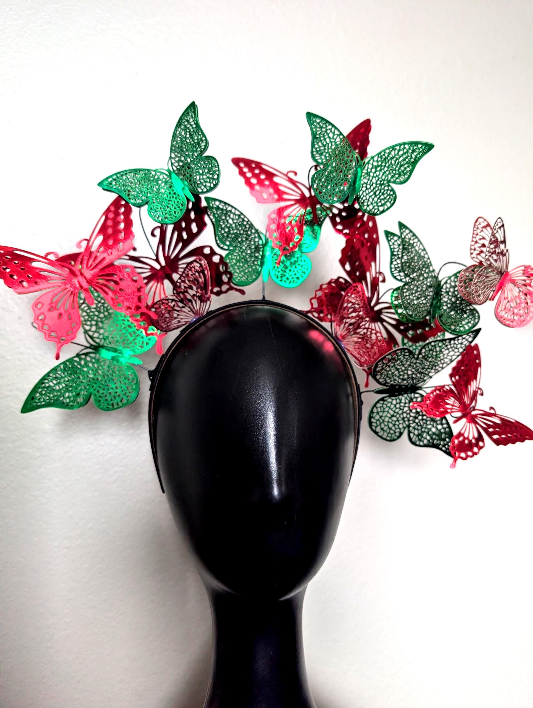Green Butterfly Fascinator - Etsy