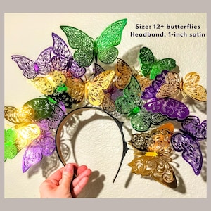 Karneval Schmetterling Haarband - New Orleans Karneval Krone - Fat PVC