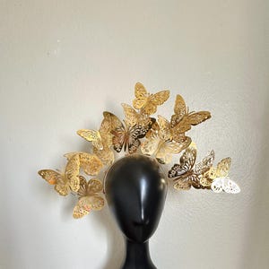 Butterfly Crown Headpiece - Custom Lightweight Butterfly Tiara for Renaissance Faire or Music Festival