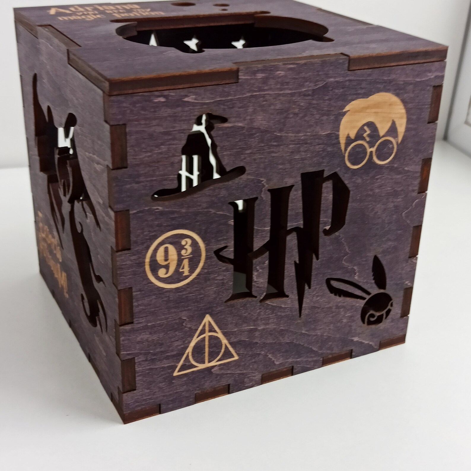 Harry Potter Personalized Light box Candle shadow box Etsy