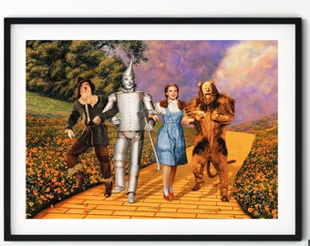 Wizard of Oz Vintage Movie Poster Print | Wall Art | Wall Decor | Classic Film Poster | Home Decor | Vintage Film Poster |