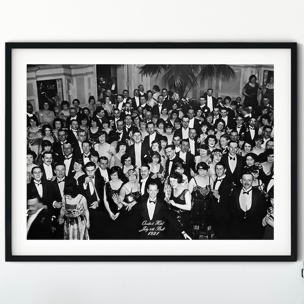 The Shining Overlook Hotel Party Vintage Print | Wall Art | Wall Decor | Movie Poster |