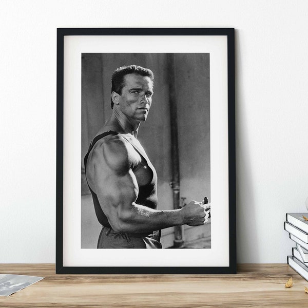 Arnold Schwarzenegger Vintage Bodybuilding Photo Print  | Wall Art | Wall Decor | Home Decor | Bodybuilding Posters | Gym Decor |