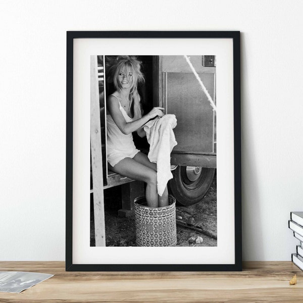 Brigitte Bardot Vintage Photo Print  | Wall Art | Wall Decor | Home Decor | 60s Print | Retro Icon Poster |