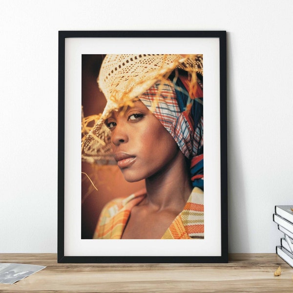 Erykah Badu Portrait Poster Print | Wall Art | Wall Decor |  Home Decor | Satin Photo Paper | Canvas Print |