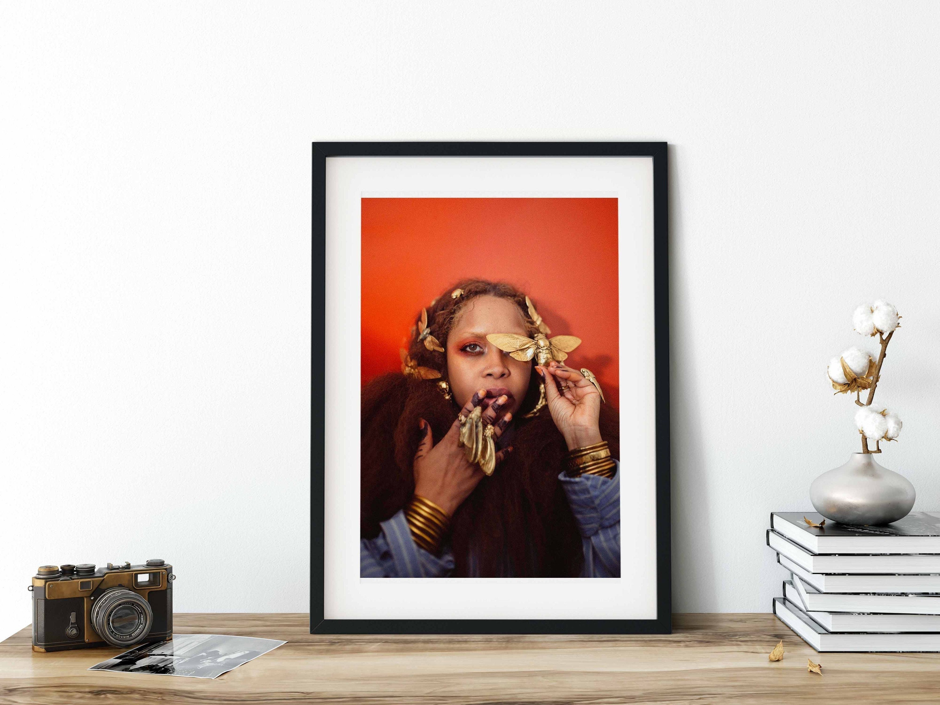 Erykah Badu Poster Print | Wall Art | Wall Decor |  Home Decor | Satin Photo Paper | Canvas Print |