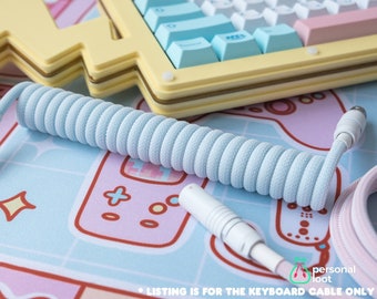 Cable en espiral personalizado Noel para teclados mecánicos: hecho a medida
