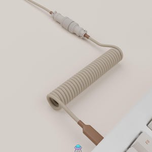 Mocha Delight Custom Coiled Cable for Mechanical Keyboards – Made to Order