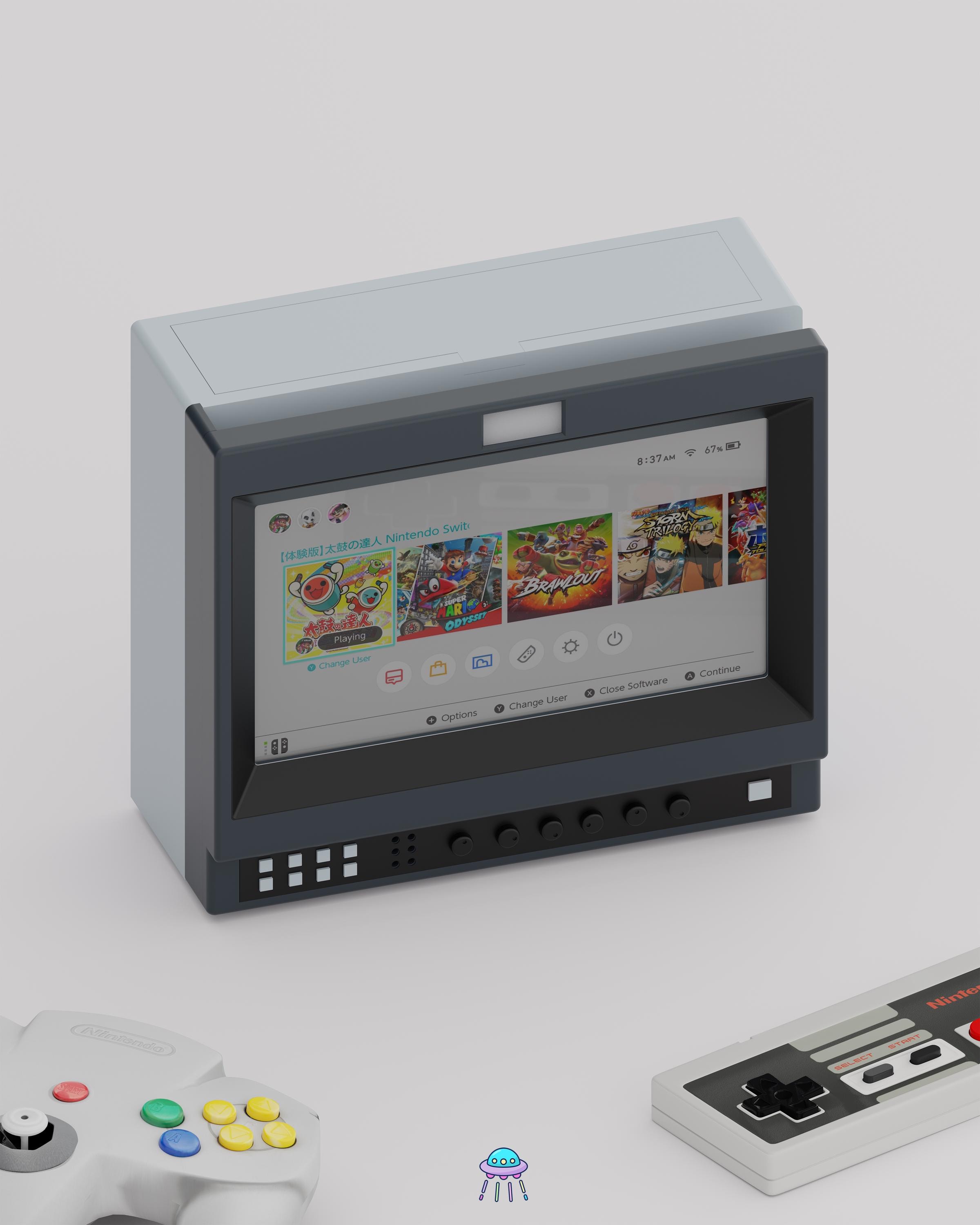 Nintendo switch tv frame - Etsy 日本
