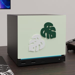 Leafy Faceplate for Valve Steam Machine – Botanical Monstera Plant Design