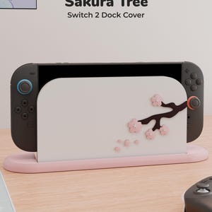 Sakura Tree Dock Cover voor Nintendo Switch 2 – Cherry Blossom Design