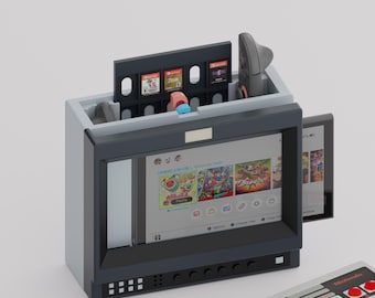レトロニンテンドースイッチ2スタンド – PVM風ミニテレビと内蔵
