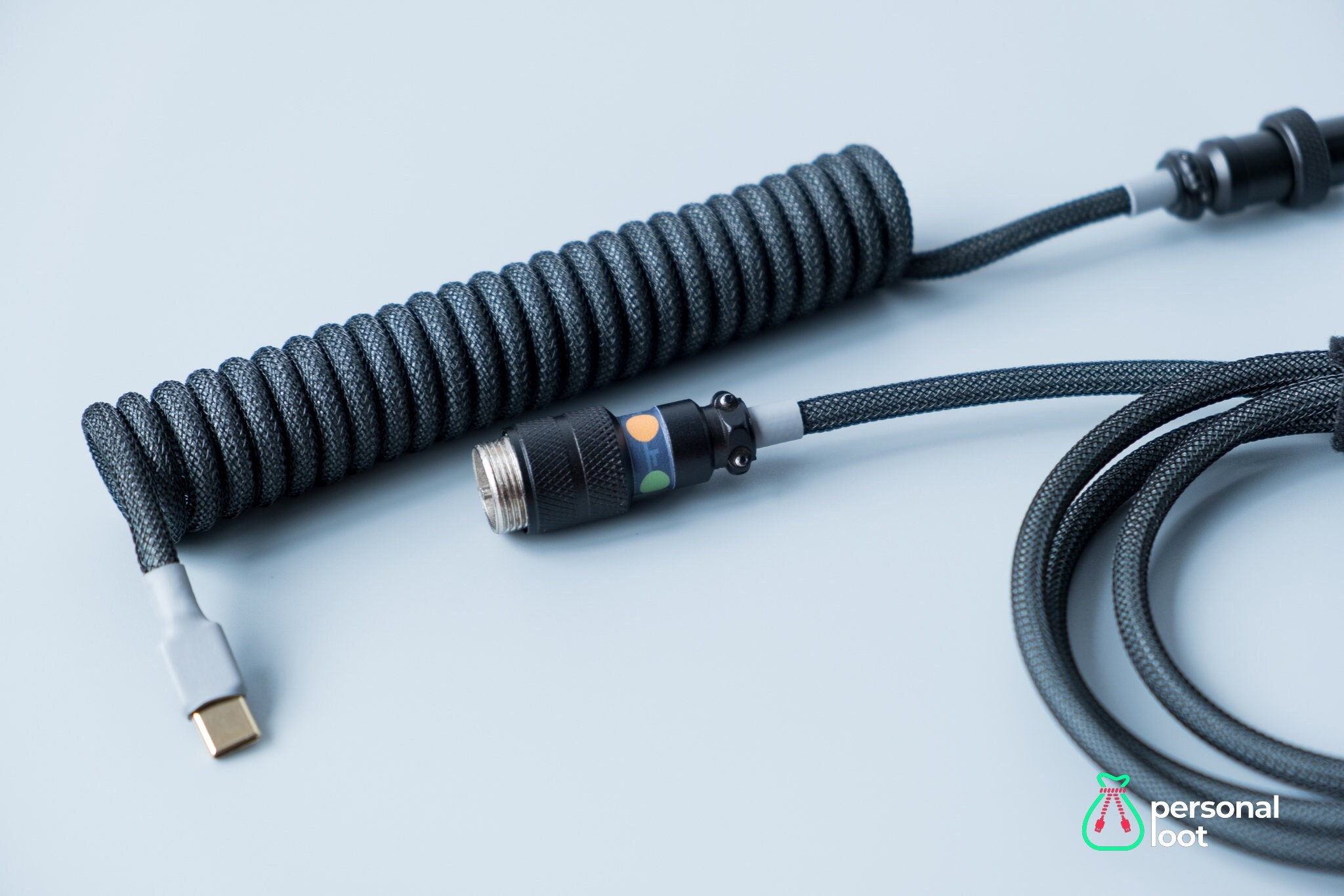 Custom Coiled Keyboard USB Cable GMK Laser 