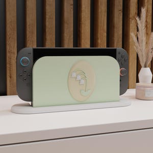 ハート柄Nintendo Switch 2用ドックカバー – パステルカラーデザイン