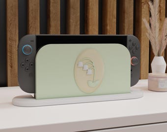 Nintendo Switch 2用抽象ドックカバー – ミニマルなアーチ型ボヘミアン
