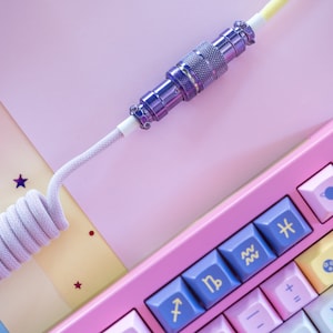 Create Your Own Custom Aviator Connector Coiled Keyboard Cable | Made to Order USB Cable For Mechanical Keyboards