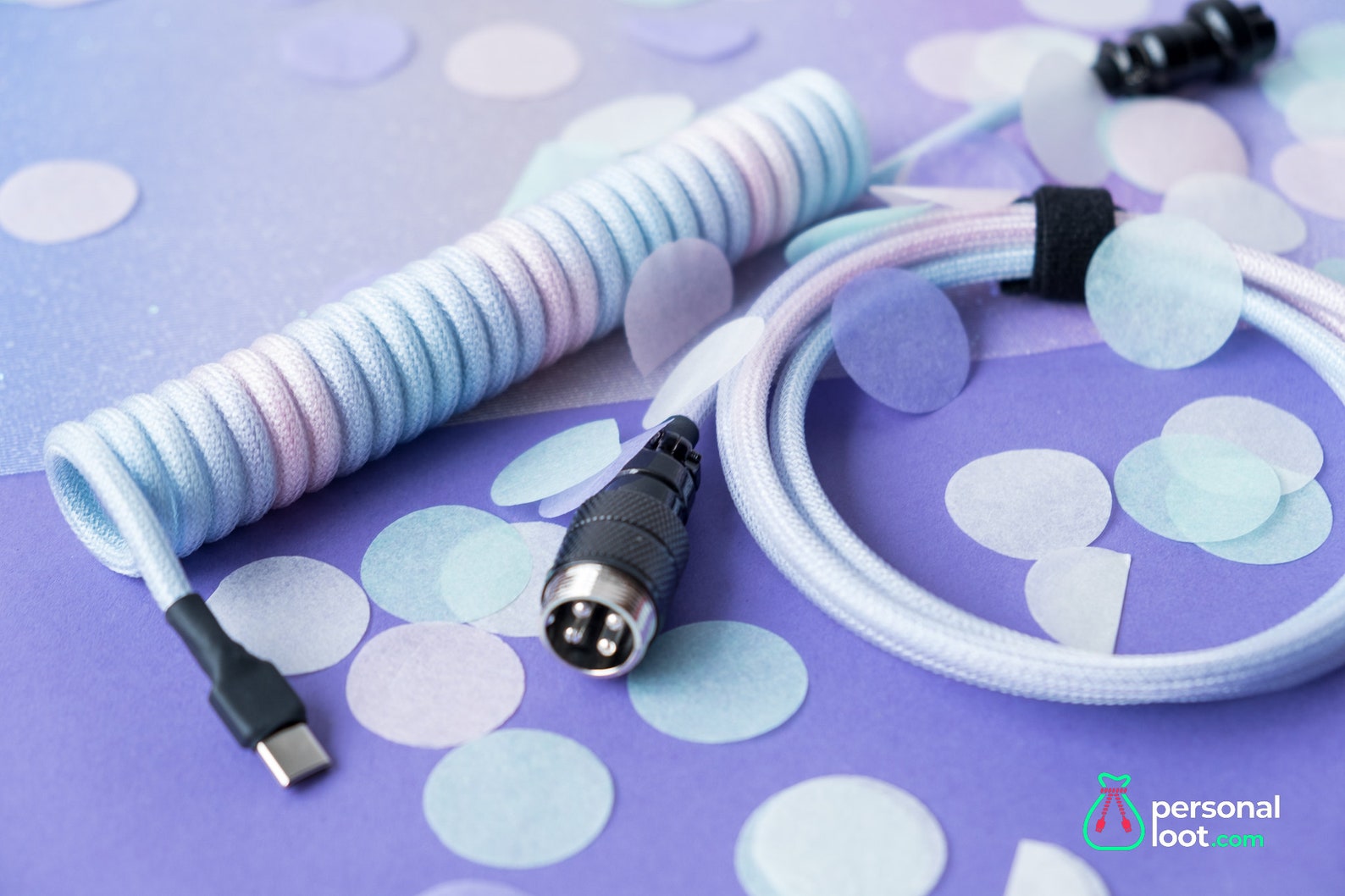 Pastel Goth Custom Coiled Keyboard USB Cable With Black Etsy