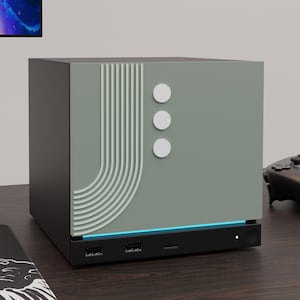 Neo Circuit Faceplate for Valve Steam Machine – Geometric Shape Design