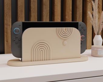 Abstract Dock Cover for Nintendo Switch 2 – Minimalist Arch Boho Design, Multiple Colours