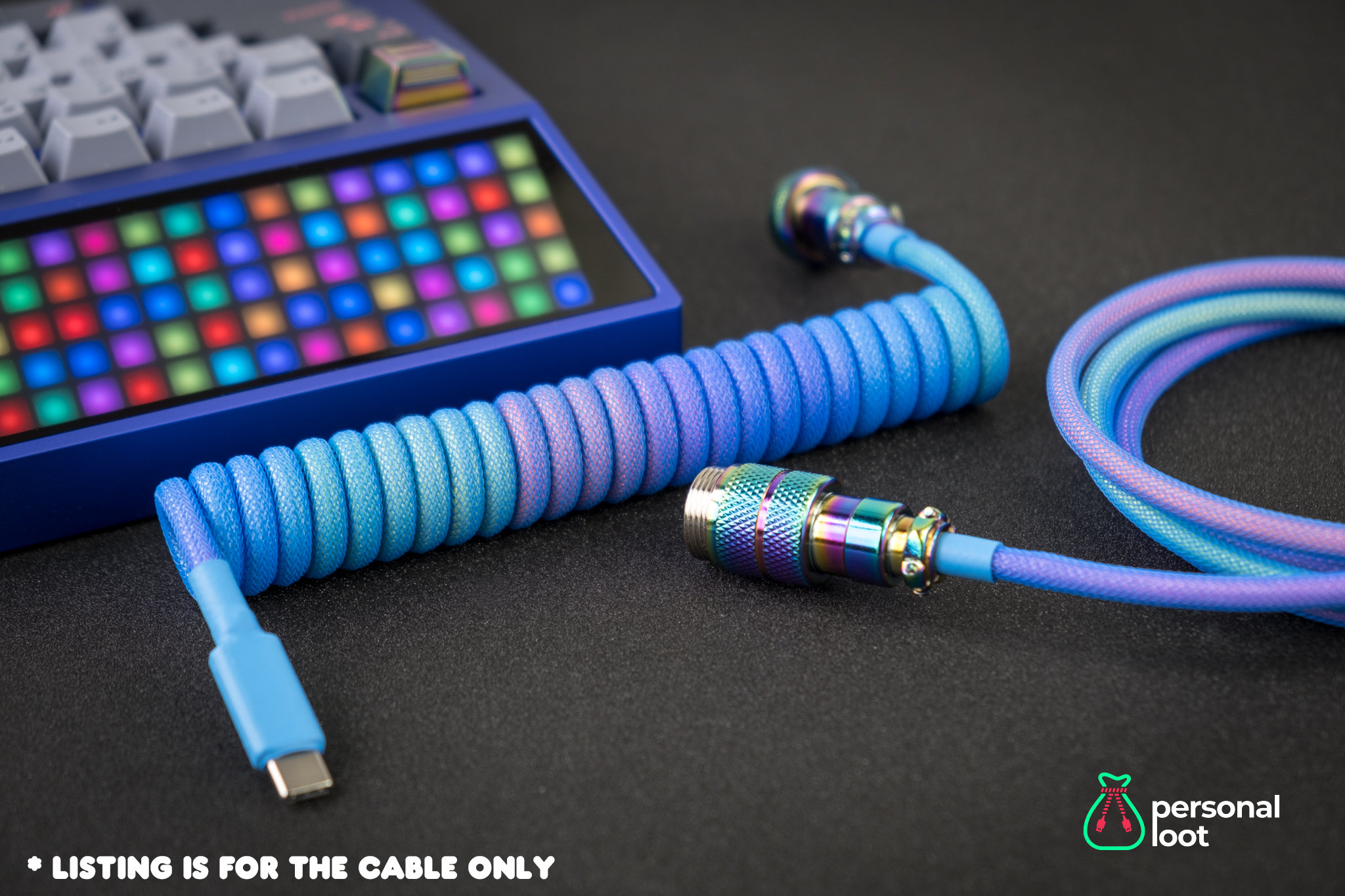 Custom Coiled Keyboard USB Cable KAWAII CABLE -  Israel