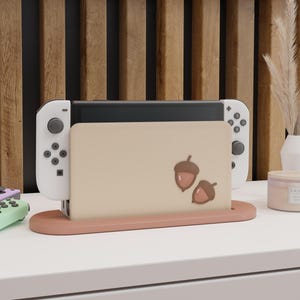 Funda Acorn Dock para Nintendo Switch OLED y LED – Diseño otoñal