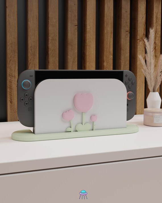 Tulip Dock Cover for Nintendo Switch 2 – Floral Spring Design