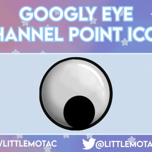 Googly Eye Channel Point Icon | Cute Icon for Streams and Discord | Instant Download | 3 Sizes | Ready For Use