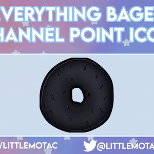 Everything Bagel Channel Point Icon | Everything Everywhere All At Once Bagel | Instant Download | 3 Sizes | Ready For Use