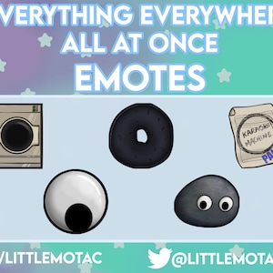 Everything Everywhere All At Once Emotes x5 | Iconic Items from the movie | Instant Download | 3 Sizes | Ready For Use