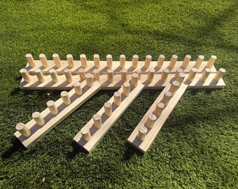 Adjustable Wooden Blanket Loom: Chunky Knit DIY Tool