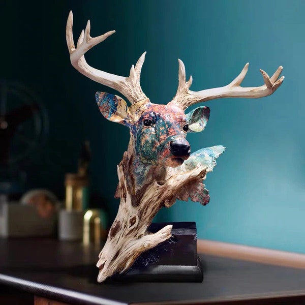 Deer Statue Etsy