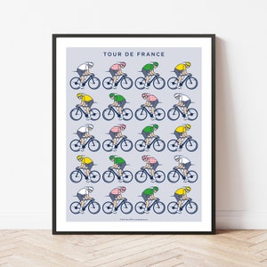 Imprimé Cyclisme Tour de France - Maillots spéciaux