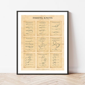 Vintage Fishing Knots Print