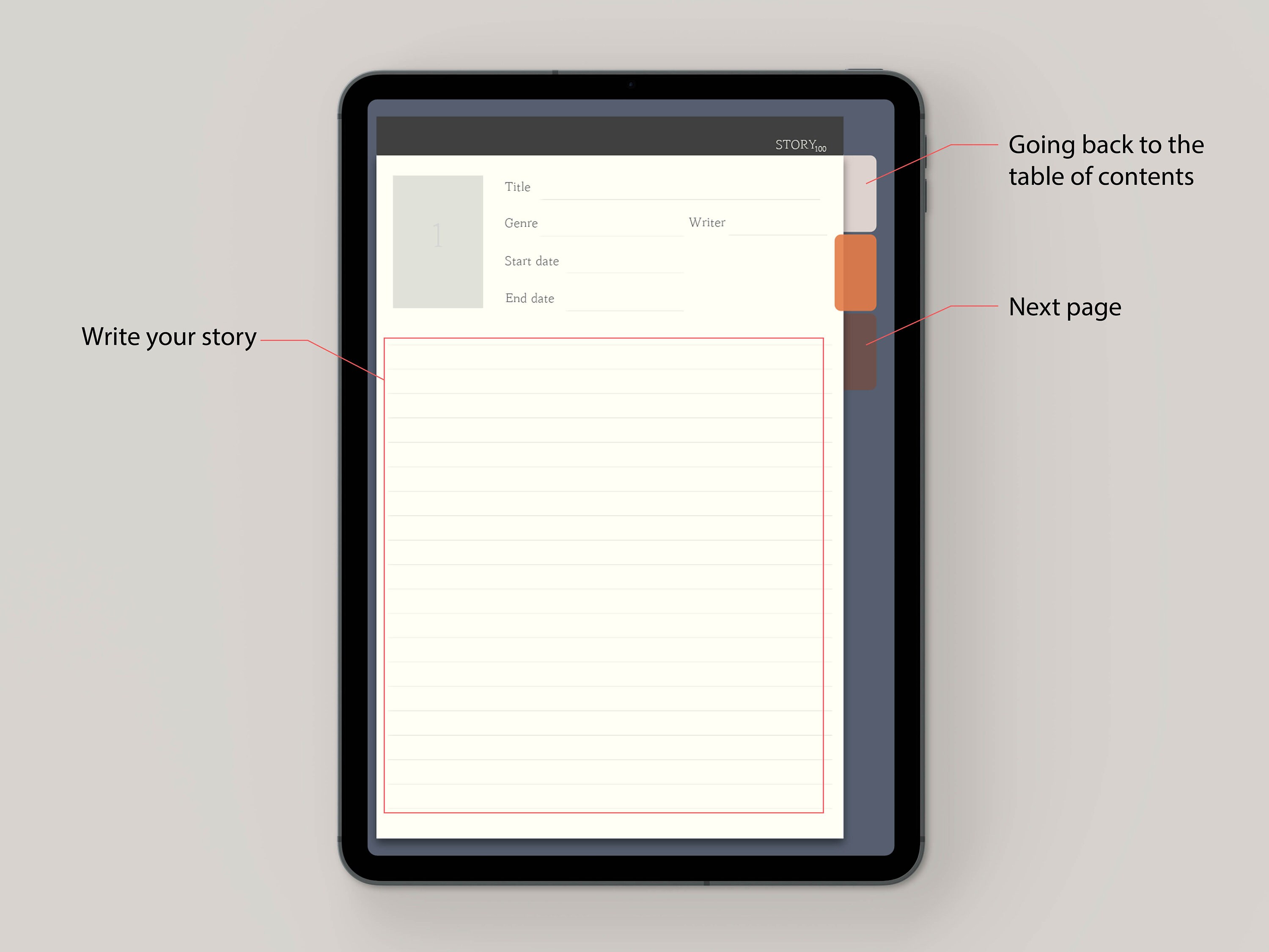 Digital Diary Reading JournalGoodnotes Notability PDF Edit Etsy