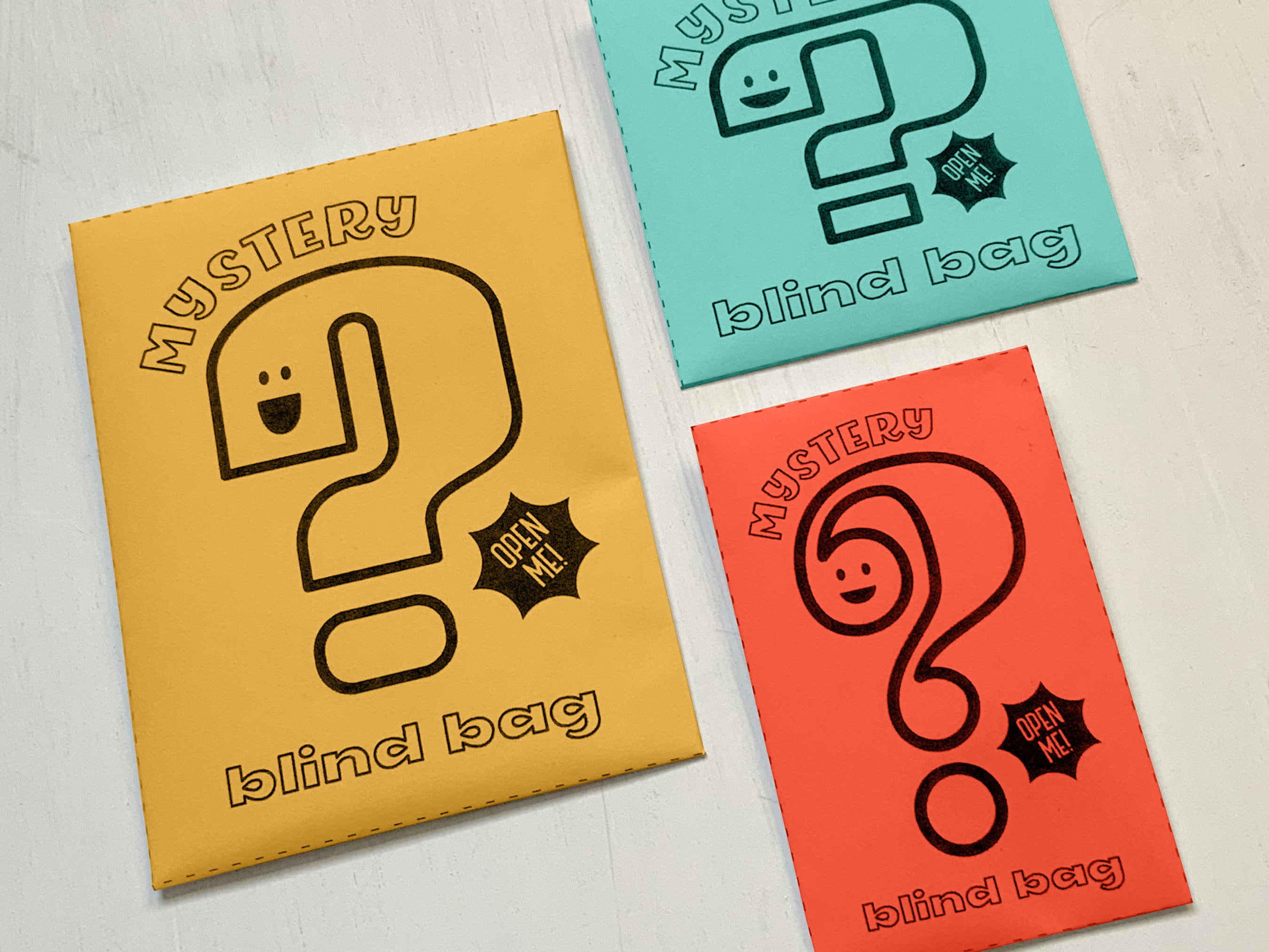 Printable Blind Bag DIY 5 Sizes PDF Digital Download Etsy Portugal Printable Blind Bag DIY 5 Sizes PDF Digital Download Etsy Portugal