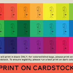 Printable Blind Bag DIY - 5 Sizes - PDF - Digital Download - Print at ...