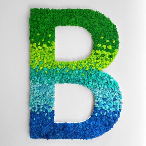 Letras de musgo - Letrero de musgo - Logotipo de musgo personalizado - Letras independientes - Arte de musgo - Letras de musgo