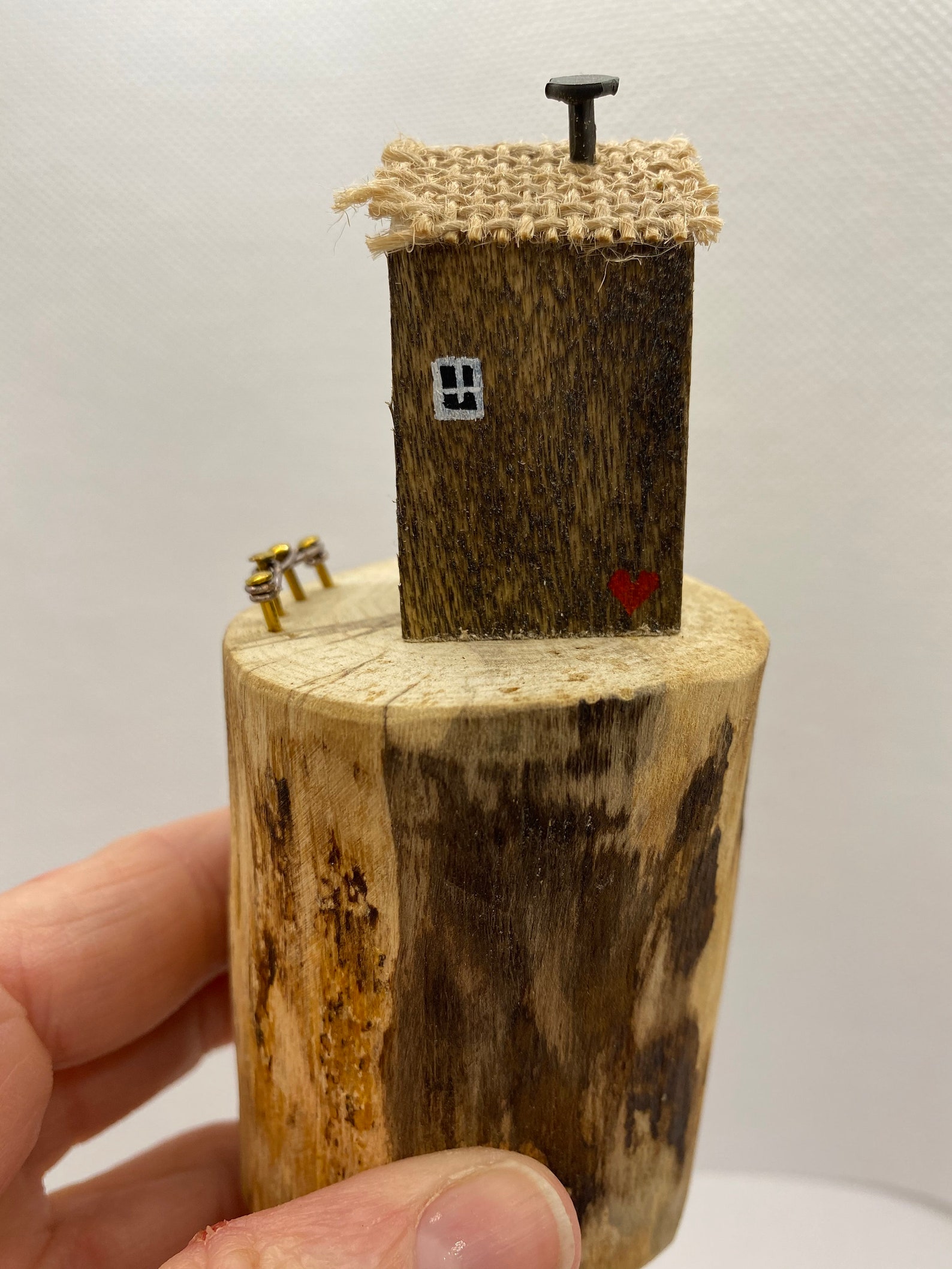 Miniature Decorative Wooden Houses Small Collectable Etsy