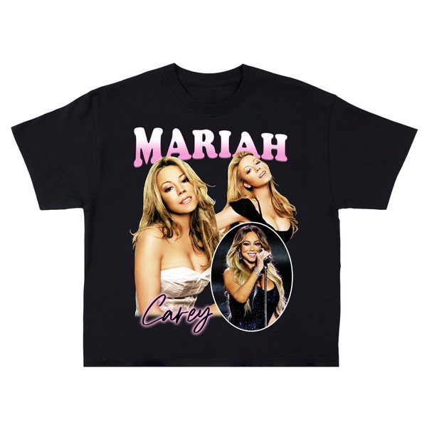 Mariah Carey Camisa / Camiseta Bootleg Rap / Camiseta Estilo Vintage Negra / Regalo de Navidad / Regalo de Navidad / Venta y Promoción de Navidad