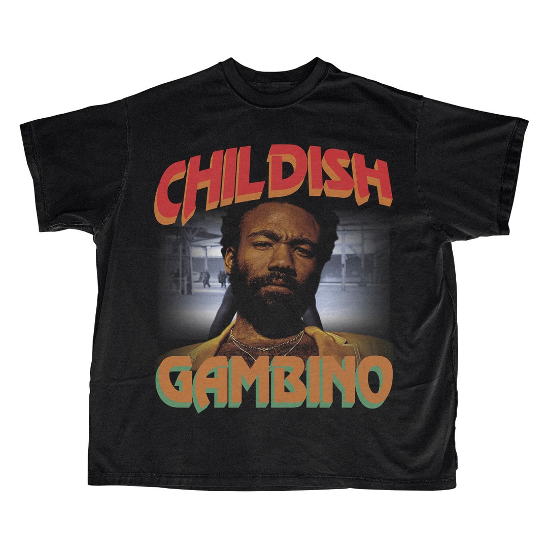 Buy Childish Gambino Shirt Bootleg Rap Tee Black Vintage Style T-shirt  Christmas Gift Sale Xmas Sale Christmas Sale and Promotion Online in 