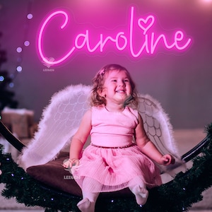 Letrero de neón con nombre personalizado para niños, decoración de dormitorio con luz LED personalizada, decoración de pared con letrero LED personalizado, decoración de habitación de niños, regalo para ella, regalos personalizados