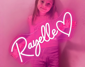 Custom Christmas Gift Kids Name Sign, LED Dorm Wall Light, Name Neon Sign for Teens, Nursery Wall Art, Bedroom Decor for Girl, Birthday Gift