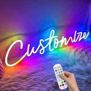 Custom Neon Sign, Ranbiow Custom Led Sign Wall Decor, Home Decor, Wedding Sign, Neon Sign Custom, Led Light Bedroom, Personalized Gifts
