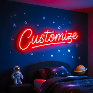 Custom Name Neon Sign For Kids, Neon Led Name Sign Gifts for Kids, Custom Led Sign Teenage Girl Gifts, Dorm Wall Decor, Kids Room Home Decor