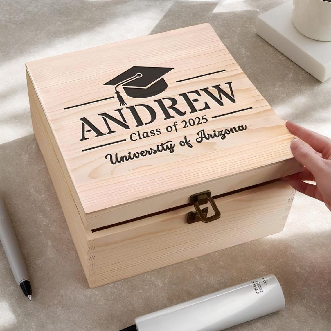Graduation Memory Box, Personalized Gift Box, Graduation Gift Ideas ...